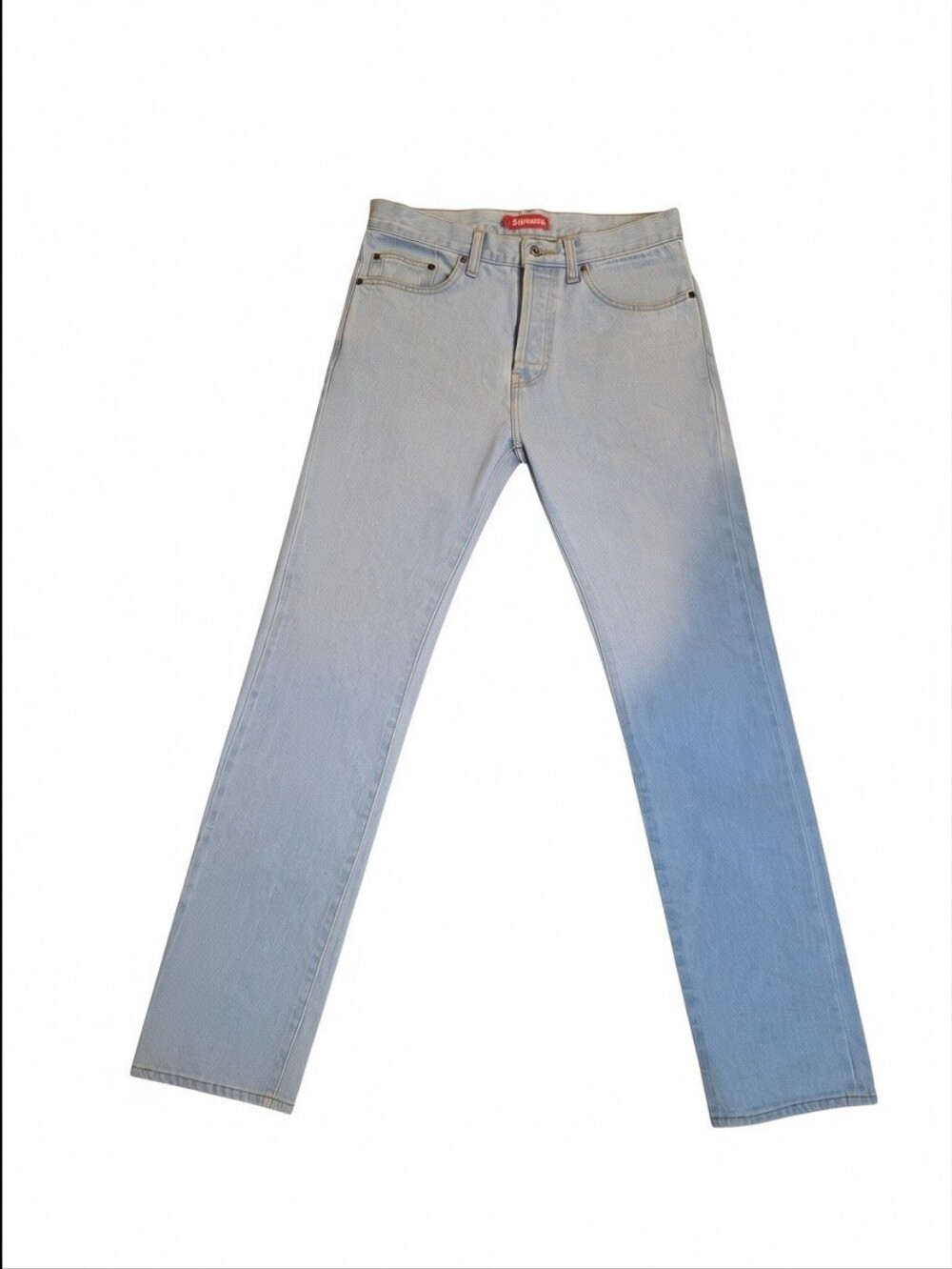 Supreme Light Blue Slim Straight Jeans
